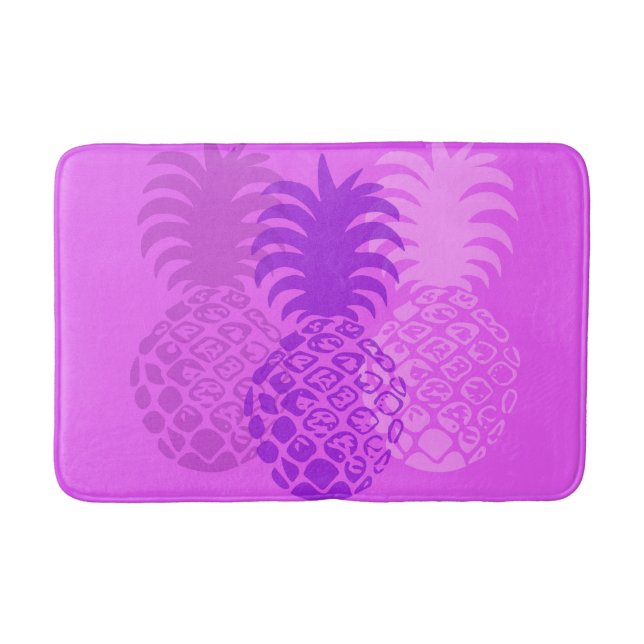 Momona Pineapple Hawaiian Tropical -Violet Badrumsmatta (Framsidan)