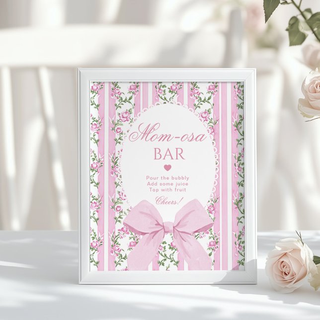 Momosa bar Pink Bow Love Shack Baby Poster (Skapare uppladdad)