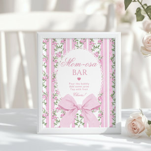 Momosa bar Rosa Bow Love Shack Baby Poster