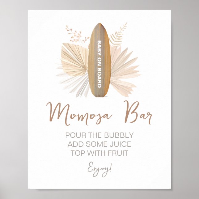 Momosa Pub Baby på babyskyltsskyltsskylt Poster (Framsidan)