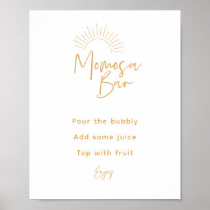 Momosa Pub Boho Sunshine Poster