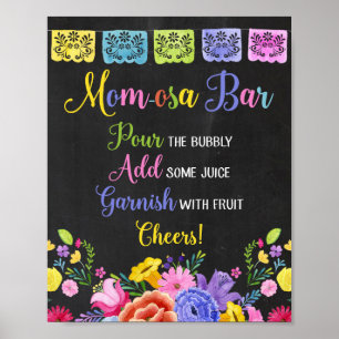 Momosa pub Fiesta-babyduschskylt Poster