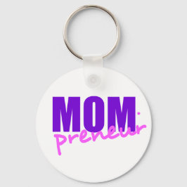 Mompreneur with Dot Hyphen, 2 Färg Nyckelring