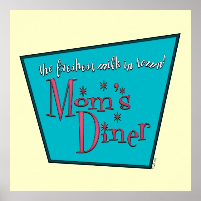 Mom's Diner: Breastfeeding Poster (Framsidan)
