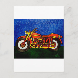 Moms Motorcykel Vykort