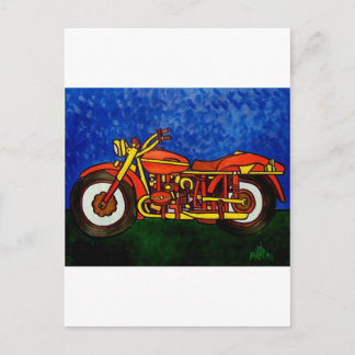 Moms Motorcykel Vykort