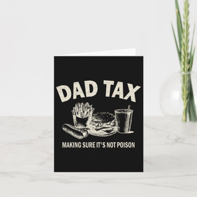 Moms Skapar att det inte är Poison. Funny Fars dag Kort (Framsida)