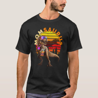 Momsaurus Jurassic T Rex Mamma Beach Vintage World T Shirt