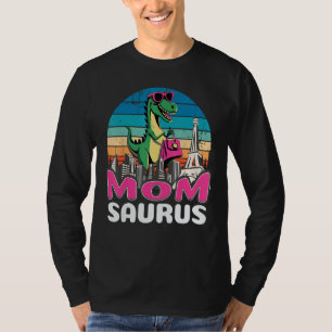 Momsaurus t Rex Dinosaur Mamma Saurus Familj Shirt