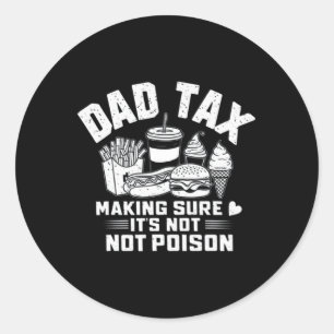 Momsbelagd Skapar att det inte är Poison Funny Pap Runt Klistermärke