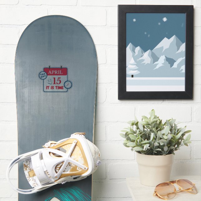 Momsdagsmärkning Klistermärken (Snowboard)