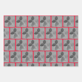 Momsset med 3 lakan Golden Pinecones