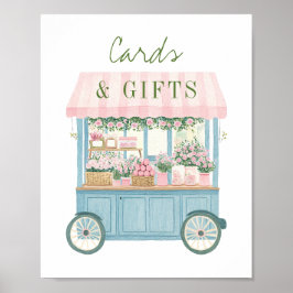 Momssignering av gåva från Möhippa av marknadskort Poster