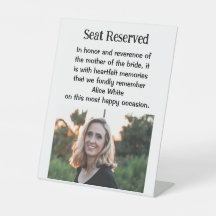 Momsskylt för budens mamma Bröllop