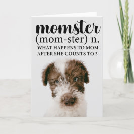 Momster.. Bästa Mors dag-kort för Mamma Personlig Tack Kort