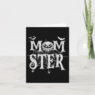 Momster Funy Halloween for Mamma Monster Pumpkin M Kort