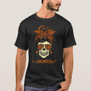 Momster Halloween Costume Skull Mamma Messy Hair B T Shirt