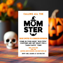 Momster Halloween fest-inbjudan | Spooky Roligt