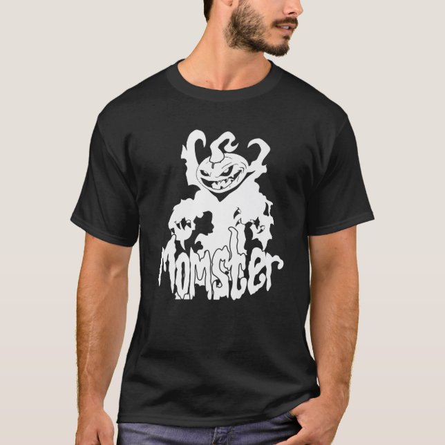 Momster Halloween-Spöken Costume Gift for Mamma T Shirt (Framsida)