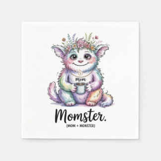 Momster. (Mom + Monster) Pappersservett
