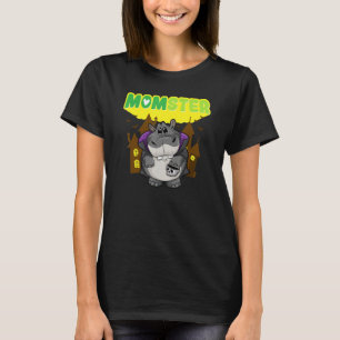 Momster Monster Mamma Scary Halloween Mamma Creepy T Shirt