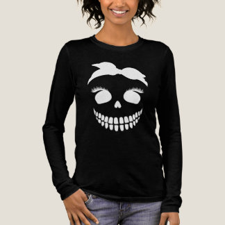 Momster Pumpa Ansikte med Slöja för Halloween T Shirt