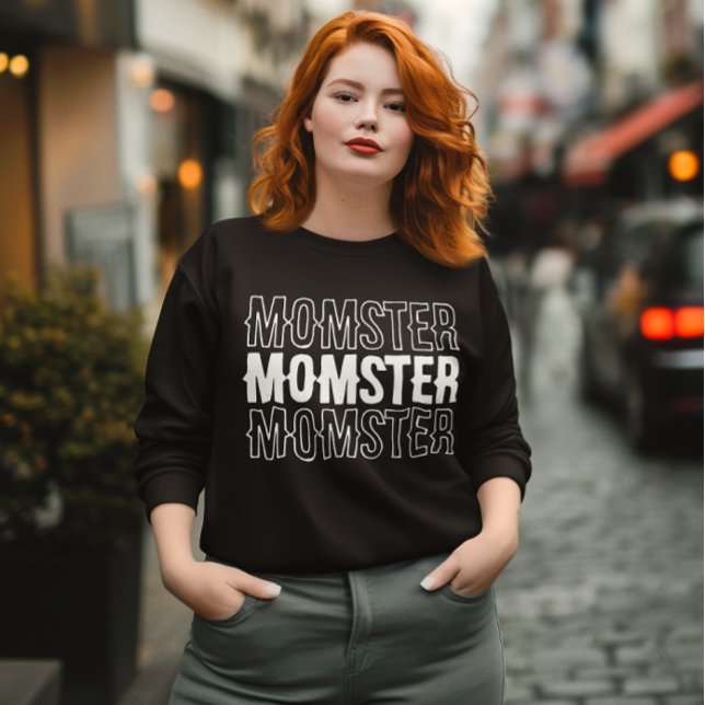 Momstertröja, Halloween-skjorta, sommarsäsong T Shirt (Momster sweatshirt, Halloween shirt, Autumn vibes, Fall vibes, Ghost mom shirt, Halloween mom gift)