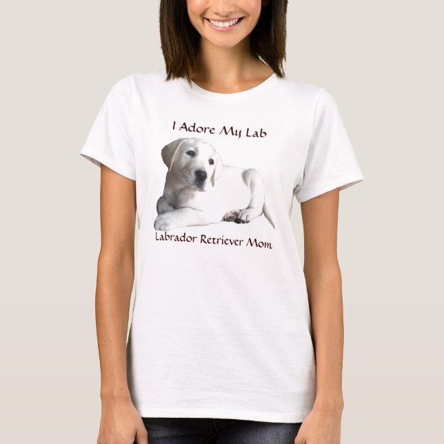 MomT-Skjorta för Labrador Retriever Tee (Framsida)