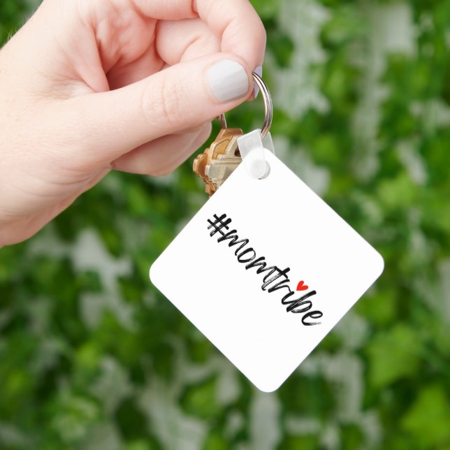 #MomTribe | Modernt moderskap skript Mors dag Nyckelring (Hand)