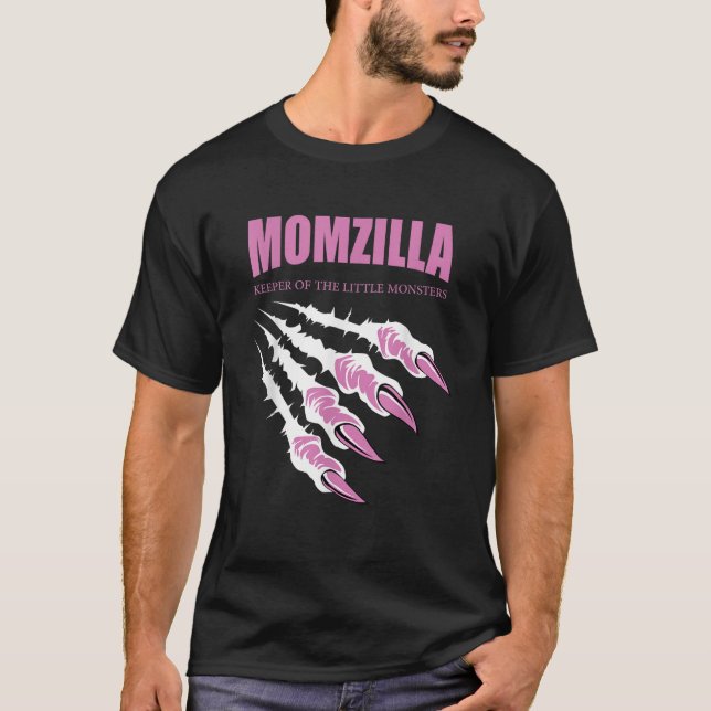 Momzilla Keeper of the Little Monsters T Shirt (Framsida)