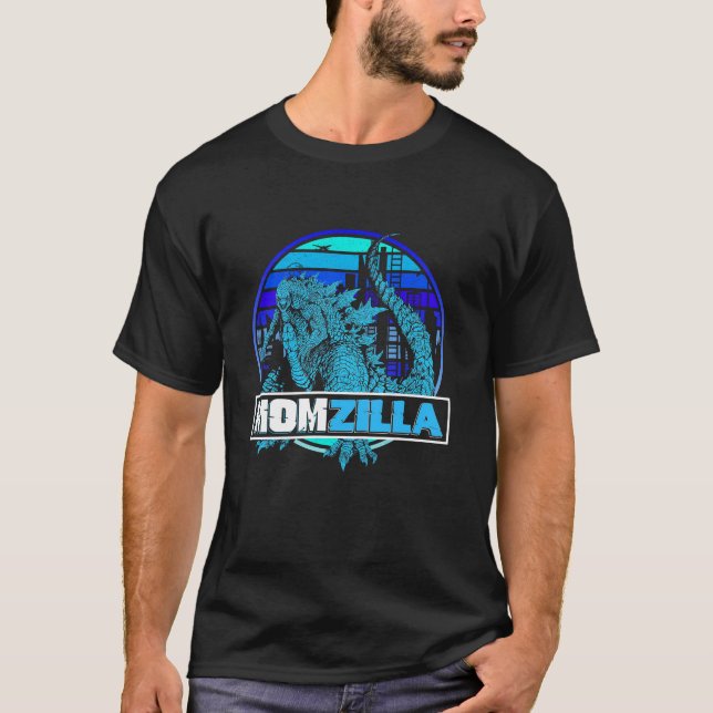 Momzilla Retro Vintage T Shirt (Framsida)