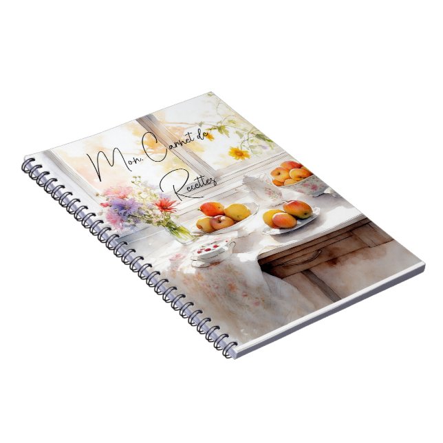 Mon carnet de recettes anteckningsbok (Högra Sidan)