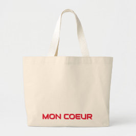 Mon Coeur Tote Jumbo Tygkasse