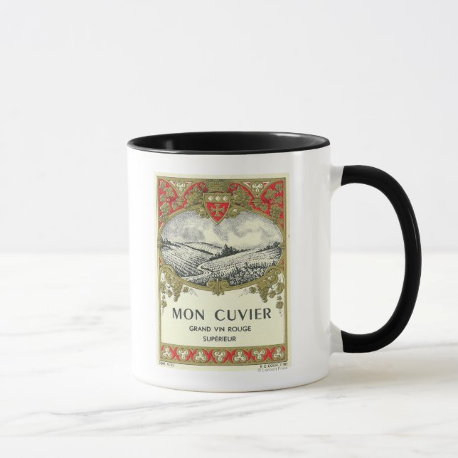 Mon Cuvier Vin-etikettEuropa Mugg (Höger)
