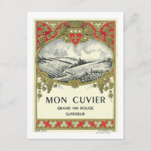 Mon Cuvier Vin-etikettEuropa Vykort