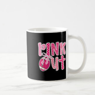 Mon för medvetenhet om bröstcancer hos Rosa ut-tea Kaffemugg