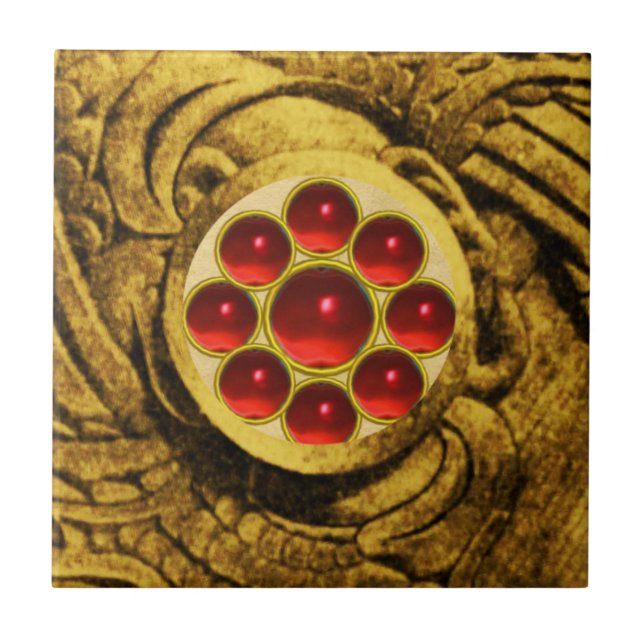 MON GEM Red Kakelplatta (Framsidan)