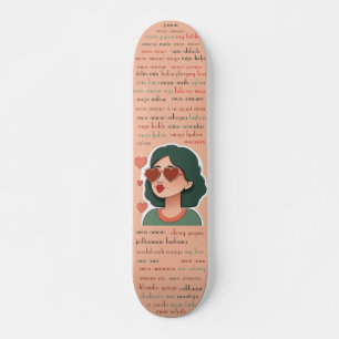 Mon Kärlek Mini Skateboard Bräda 18,5 Cm