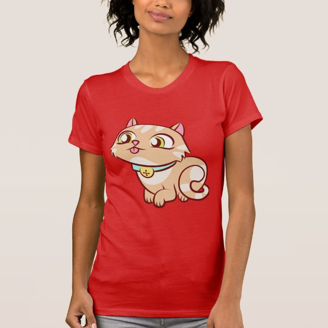 "Mon Petit Chaton Coquin" T Shirt (Framsida)