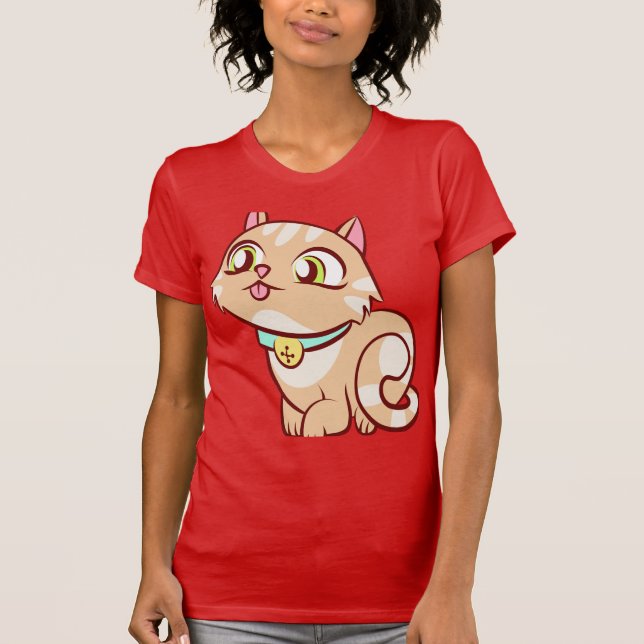 "Mon Petit Chaton Coquin" T Shirt (Framsida)