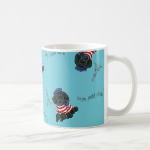 Mon Petit Chou Chou Black Pudel Puppy Kaffemugg