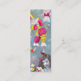 Mon petite coeur dans ce baiser 2 bokmärke mini visitkort