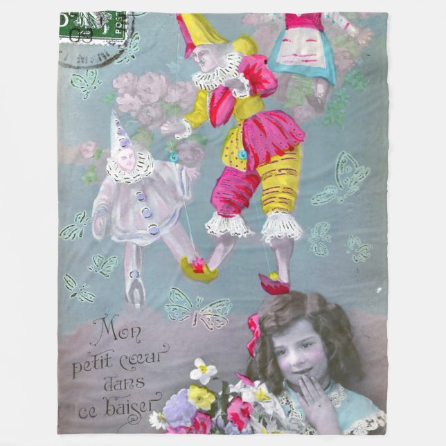 Mon petite coeur dans ce baiser 2 fleecefilt (Framsidan)