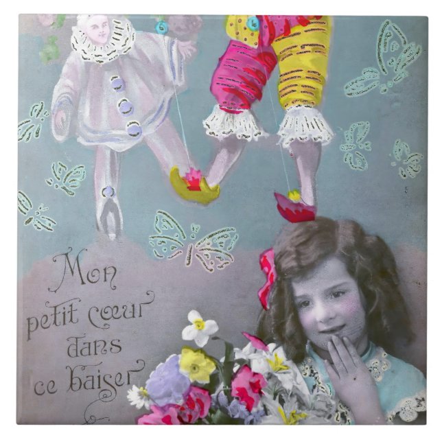 Mon petite coeur dans ce baiser 2 kakelplatta (Framsidan)