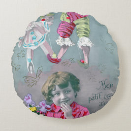 Mon petite coeur dans ce baiser rund kudde