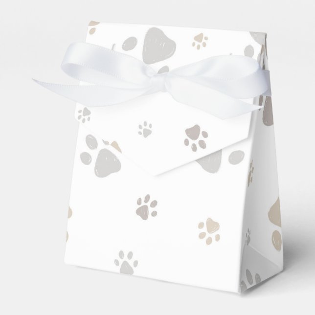 Mon Toutou French Dog Birthday Party Napkins Presentaskar (Framsidan Sidan)