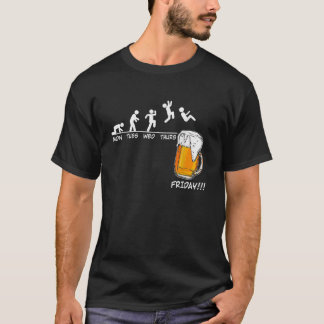 Mon Tues drack Thurs Fredag Beer Drinking T Shirt