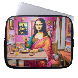 Mona äter indisk mat laptop fodral