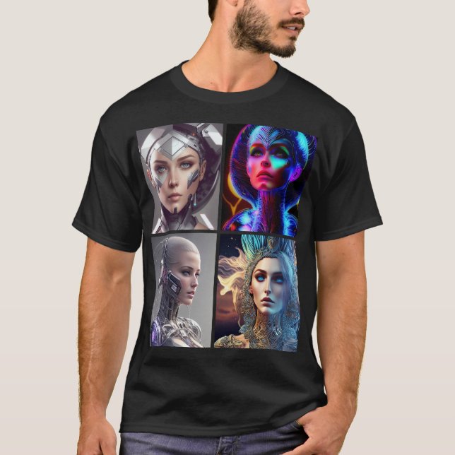 MONA CYBORG 4 T SHIRT (Framsida)