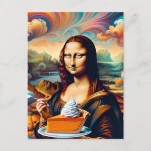 Mona Enjoys Pumpkin Paj Vykort